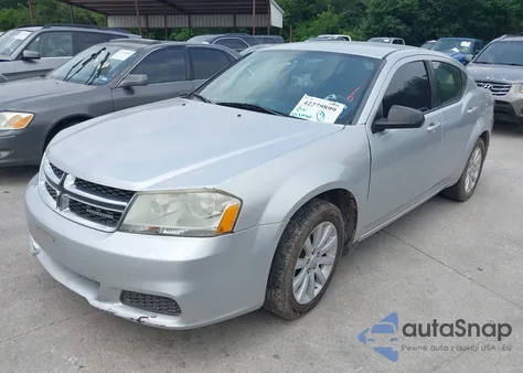 2012 Dodge Avenger Se z USA, uszkodzony, nr VIN 1C3CDZAB4CN174588